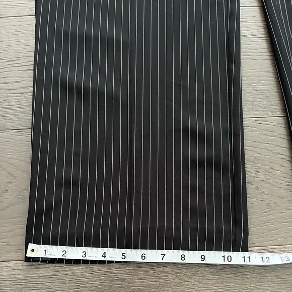 Womens Nine.eight Flare striped Black pants sz 10 - Picture 11 of 12